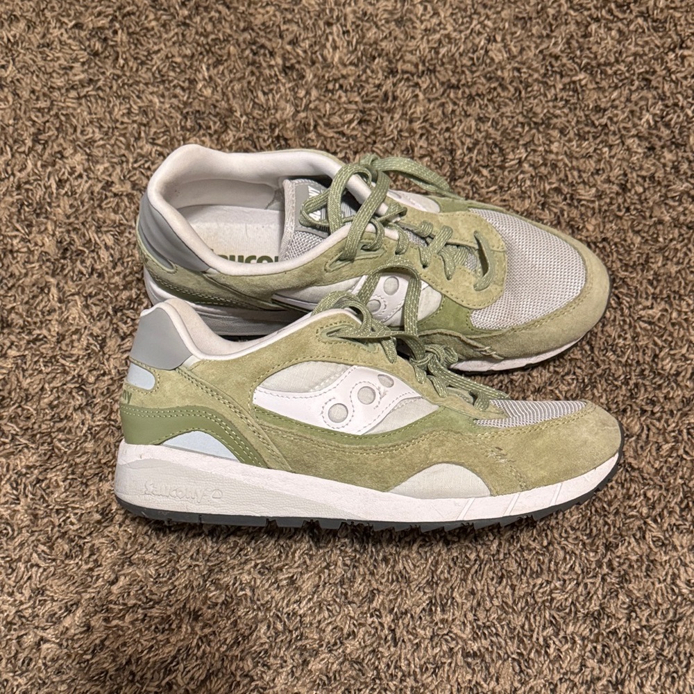 Saucony Shadow 6000 Green Sneakers
